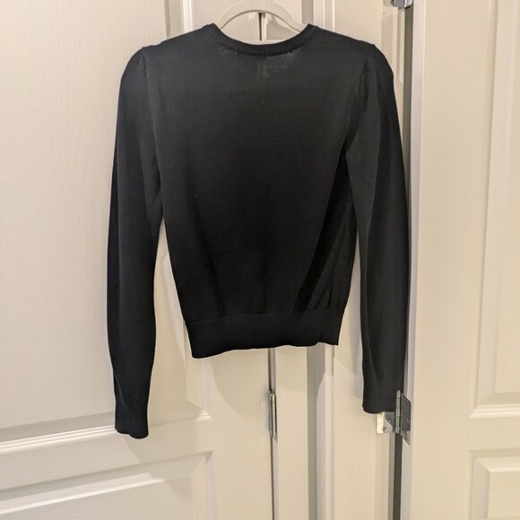 H&M Button Up Cardigan, Size XS, Black - Picture 3 of 3